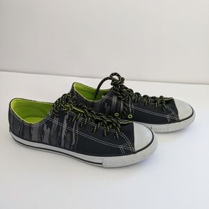 Converse Black Bold Lime Sneakers Shoes